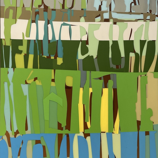Susan Dory, Delphine, 2025, Acrylic on canvas over board, 30 x 24 x 2 inches