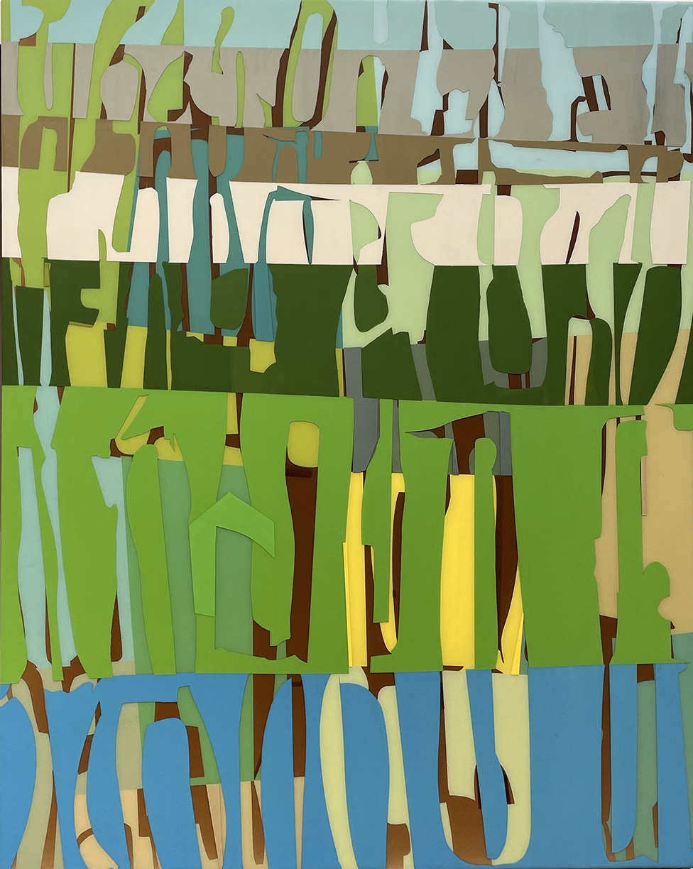 Susan Dory, Delphine, 2025, Acrylic on canvas over board, 30 x 24 x 2 inches