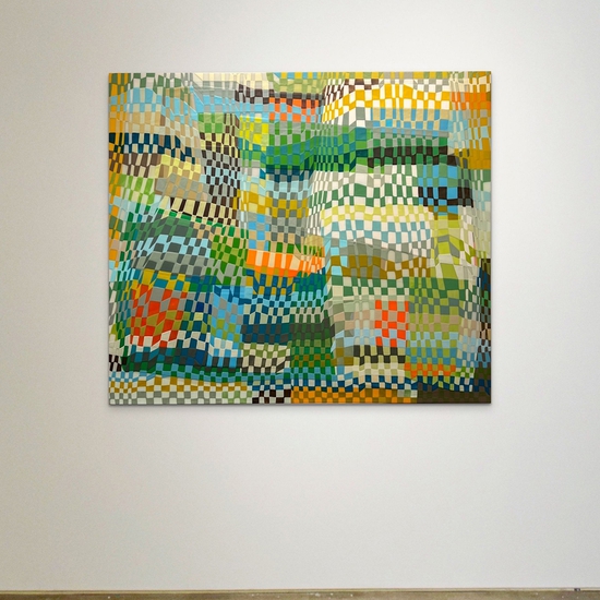 Susan Dory: Interiors 1, 2022, Acrylic on canvas over panel, 52 x 60 inches