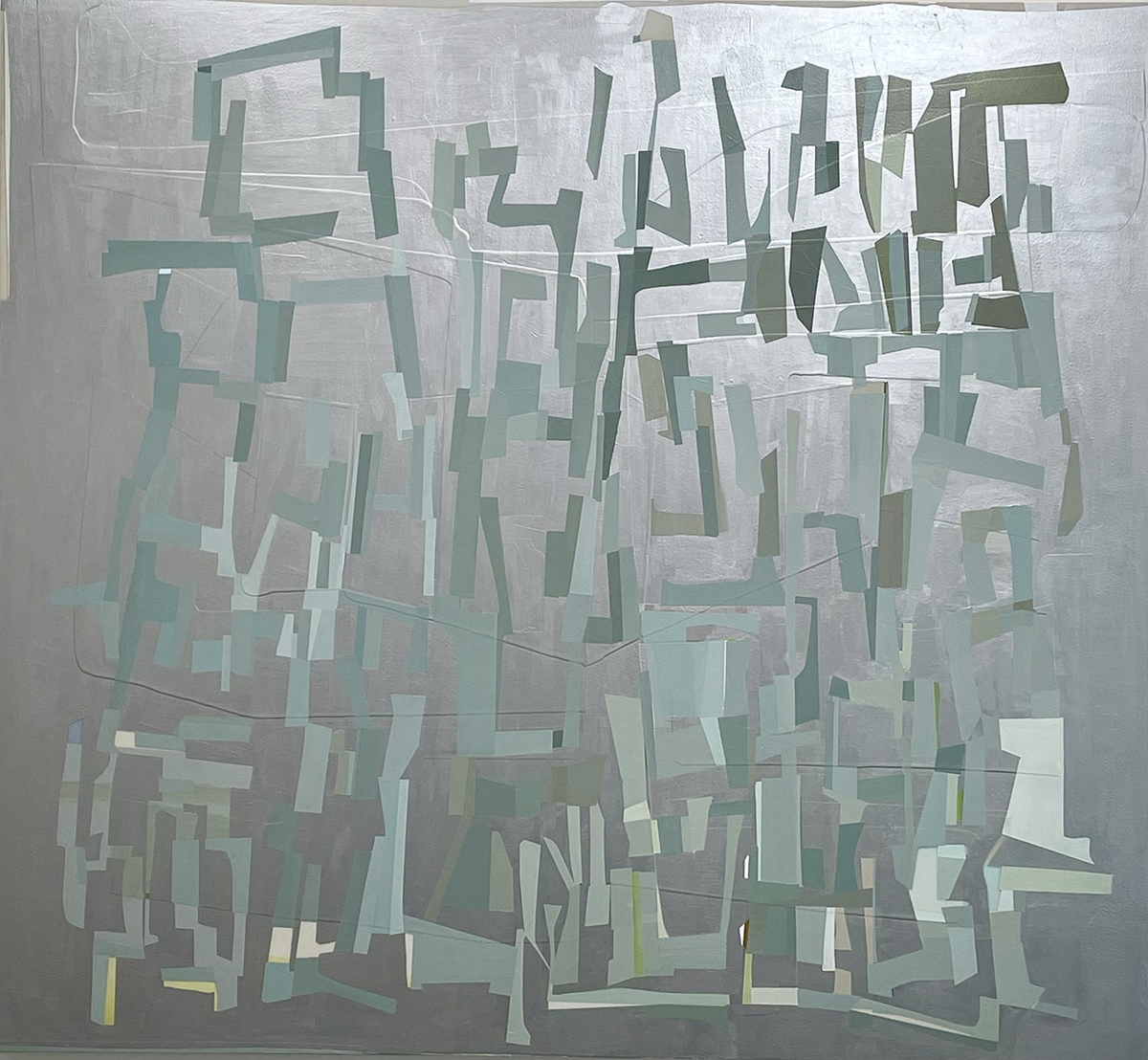 Susan Dory, Plenilune, 2025, Acrylic on canvas over panel, 66 x 72 x 2 inches