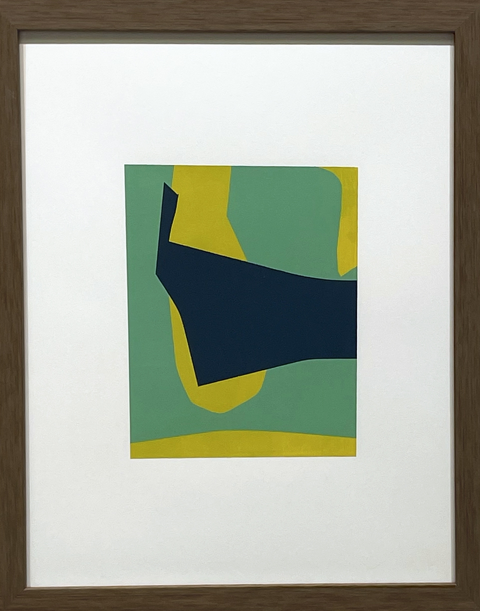Susan Dory, Polychrome 7, 2025, Acrylic on paper, 7.25 x  5.75 inches, paper size 14 x 11 inches, framed size 15 x 12 x 1.5 inches