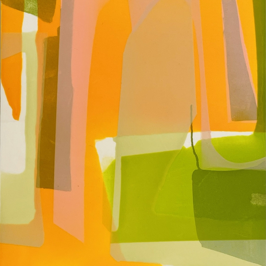 Susan Dory, Solid Gold, 2025, Acrylic on canvas over panel, 24 x 20 x  2 inches