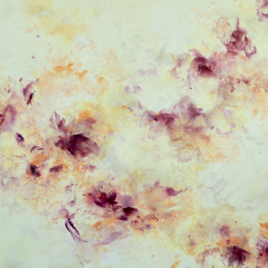 Betsy Eby: Aubergine, 2020, Hot wax, cold wax, ink, oil on panel, 36 x 48 x 2 inches