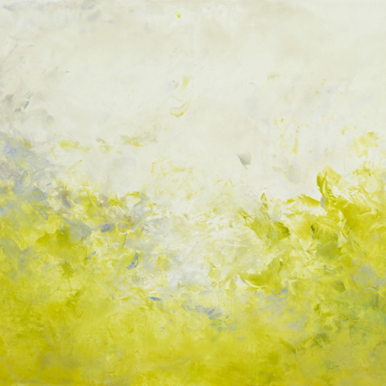 Betsy Eby: Bodhi, 2020, Hot wax, cold wax, ink, and oil on panel, 40 x 60 inches