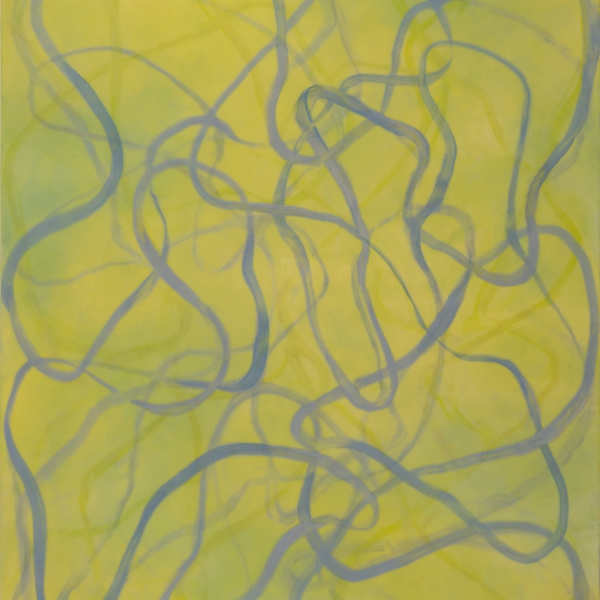 Betsy Eby, Chromatic Frequency No. 33, 2026, Encaustic and oil on panel, 42 x 36 x 2 inches