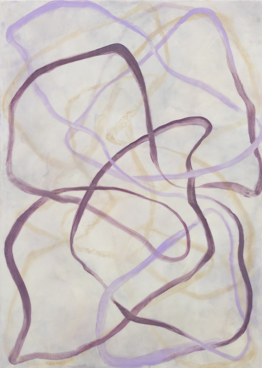 Betsy Eby, Chromatic Frequency No. 38, 2026, Oil and encaustic on panel, 42 x 30 x 2 inches