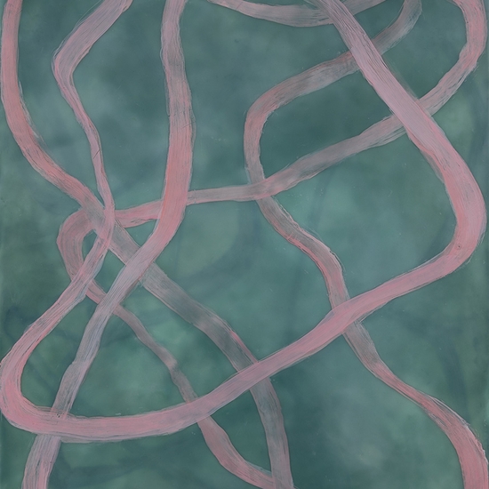 Betsy Eby, Chromatic Frequency No. 42, 2026, Oil and encaustic on panel, 21 x 15 x 2 inches