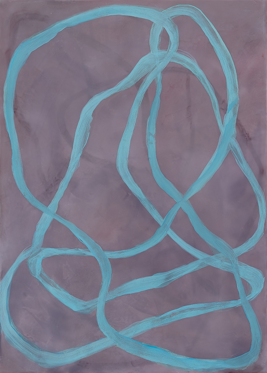 Betsy Eby, Chromatic Frequency No. 46, 2026, Oil and encaustic on panel, 21 x 15 x 2 inches