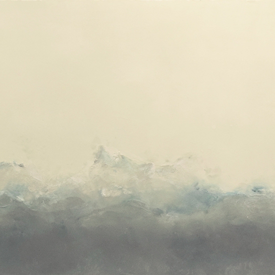 Betsy Eby: Circe, 2018, Encaustic on canvas over panel, 30 x 70 inches