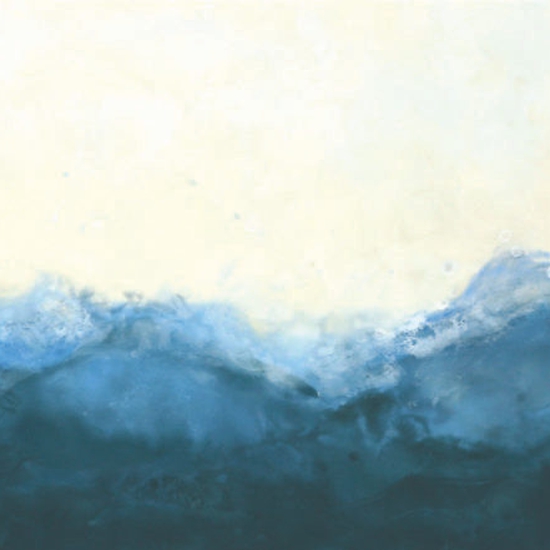 Betsy Eby: Fathom, 2018, Encaustic on panel, 30 x 70 inches