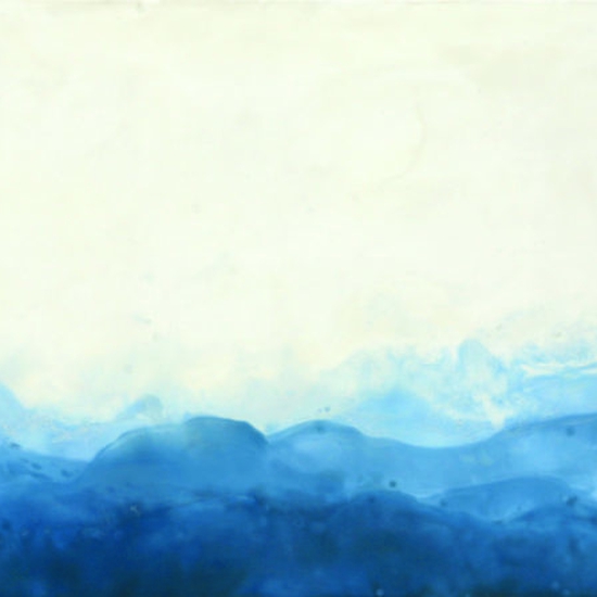 Betsy Eby: Pelagea, 2018, Encaustic on panel, 30 x 70 inches