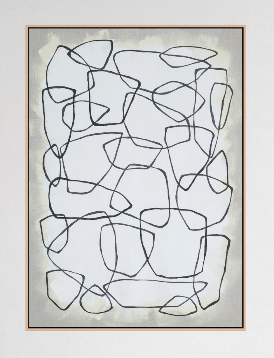 Mia Farrington: Aureola, 2024, Acrylic on Raw Linen, 28 x 20 x 2.5 inches