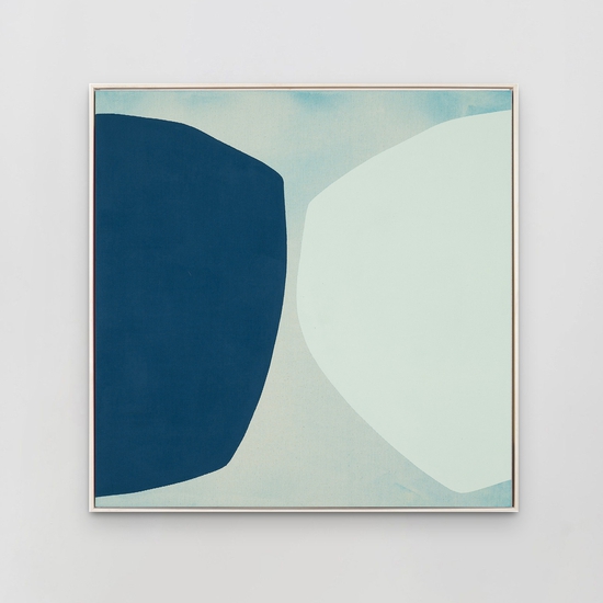 Mia Farrington: Odysseus, 2023, Ink and acrylic on canvas, 24 x 24 inches (framed dimensions: 25.25 x 25.25 x 2.5 inches)