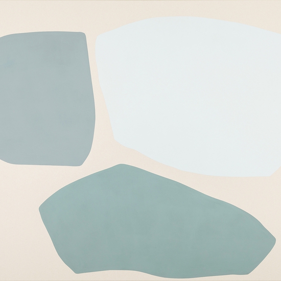 Mia Farrington: Salvia, 2022, Acrylic on raw canvas, 48 x 60 inches