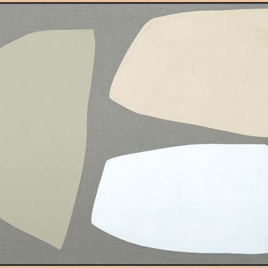 Mia Farrington: Trillium, 2022, Acrylic on raw linen, 30 x 40 inches (framed dimensions: 31.25 x 41.25 x 2.5 inches)
