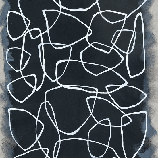 Mia Farrington: Velo, 2024, Ink and Acrylic on Raw Canvas, 28 x 20 x 2.5 inches