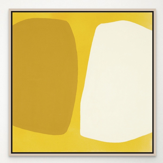 Mia Farrington: Variant, 2024, Ink and Acrylic on Canvas, 24 x 24 x 1.25 inches (Framed: 25.25 x 25.25 x 2.5 inches)
