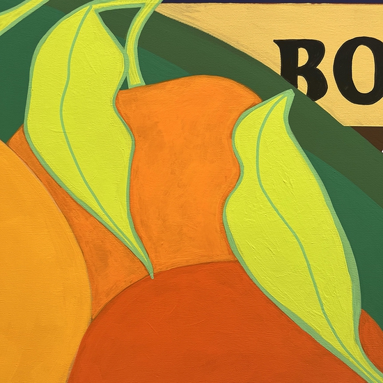 Detail of 'Body of Art, Palette, and Oranges'