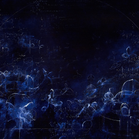 Michael Schultheis: For Albrecht Dürer, 2016, Acrylic on canvas, 48 x 60 x 2 inches