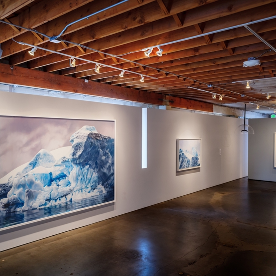 Zaria Forman 2017 exhibition gallery installation