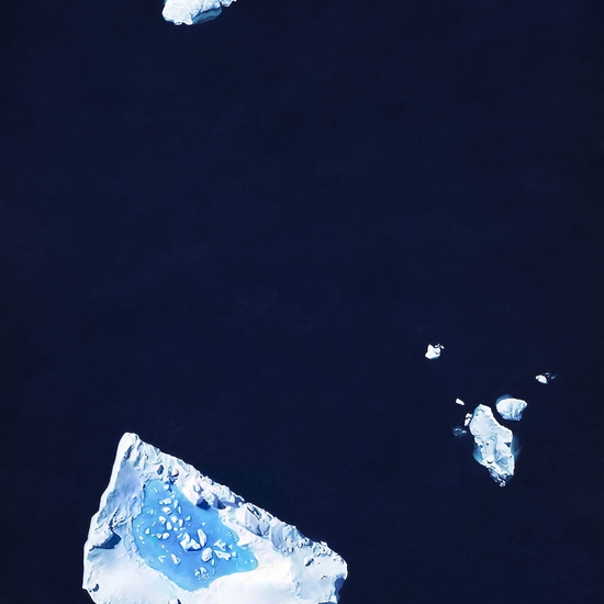(8561) Charcot Fjord, Greenland 66°21'7.21"N 36°59'10.49"W , April 22 -- Zaria Forman