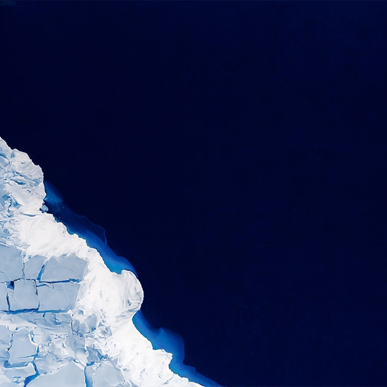 Zaria Forman: Getz Ice Shelf Antarctica, No. 2, Oct 28, 2016, 2019, Soft Pastel On Paper, 68 x 115 inches