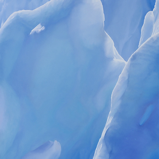 Zaria Forman: Perito Moreno Argentina no. 4, Argentina, December 13th, 2018, 2020, Soft pastel on paper, 82.75 x 33.75 inches