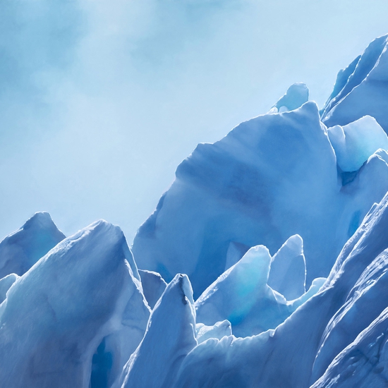 (690) Perito Moreno Glacier no. 11, Argentina, December 13th, 2018 (Print) -- Zaria Forman