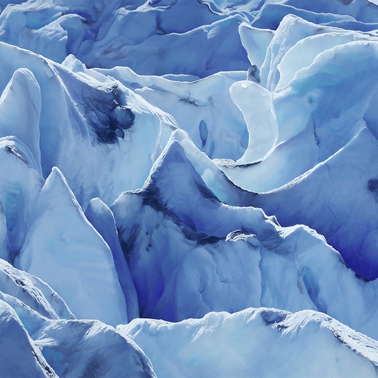 (8470) Perito Moreno Glacier no. 1, Argentina, December 13th, 2018 (print) -- Zaria Forman