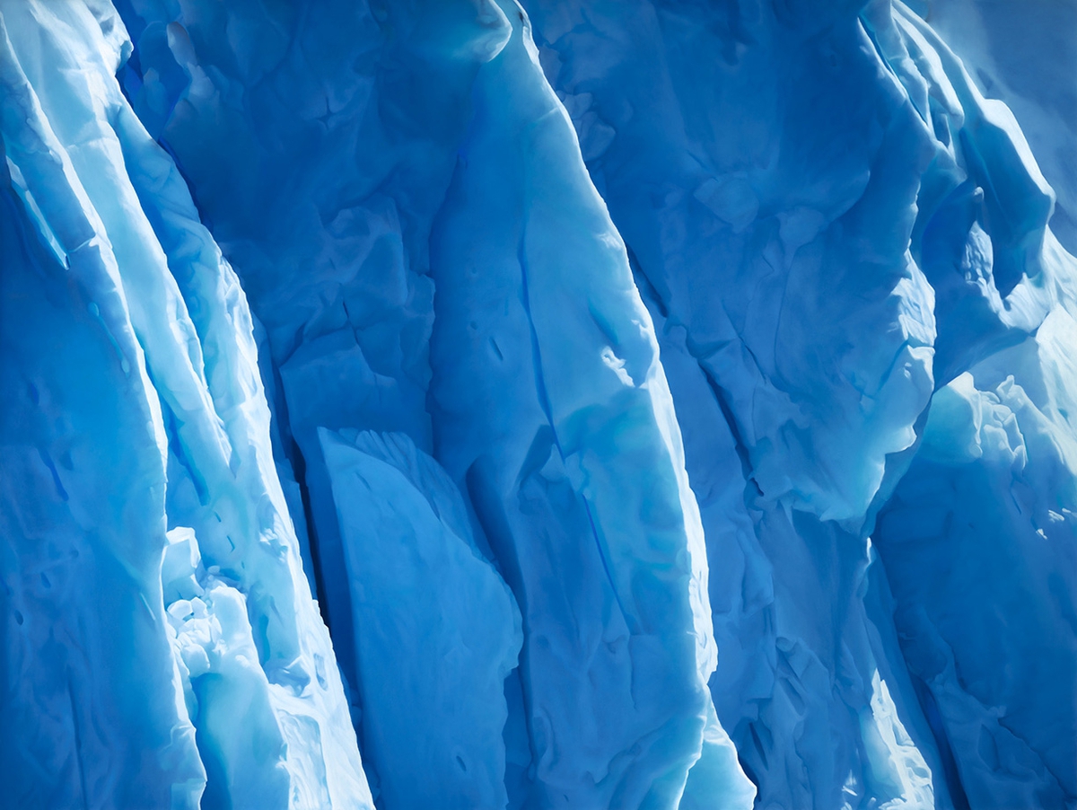 Zaria Forman, Perito Moreno Glacier no. 5, Argentina, December 13th, 2018, 2020, Fine art print, 50 x 66.5 inches, Edition of 15