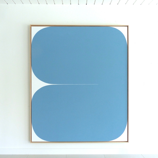 Sara Genn: Everything Will Be Okay (I Dream In Blue), 2023, Acrylic on canvas, 72 x 60 inches (framed dimensions: 73.5 x 61.5 x 2 inches)
