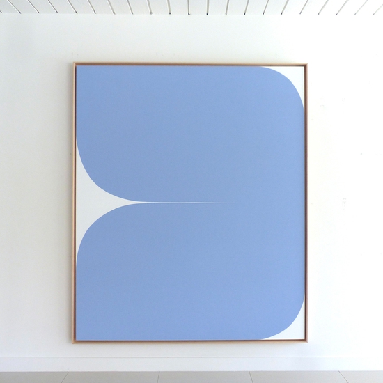 SOLD Sara Genn: "Everything Will Be Okay (Way Up)", 2023, Acrylic on canvas, 72 x 60 inches (framed dimensions: 73.5 x 61.5 x 2 inches)