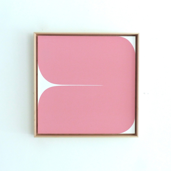 Sara Genn: My Heart is a Thousand Colours (Hot Tear), 2023, Acrylic on canvas, 24 x 24 inches (framed dimensions: 25.5 x 25.5 x 2 inches)