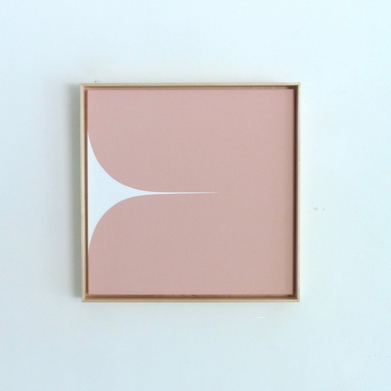 Sara Genn: My Heart is a Thousand Colours (Parcel), 2023, Acrylic on canvas, 24 x 24 inches (framed dimensions: 25.5 x 25.5 x 2 inches)