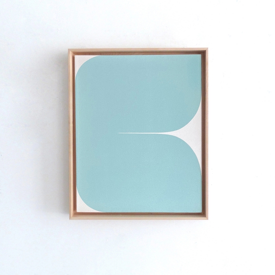 Sara Genn: Moon Woke Me Up Fifteen Times (Bright Eyes), 2022, Acrylic on canvas, 20 x 16 inches (framed dimensions: 21.5 x 17.5 inches)