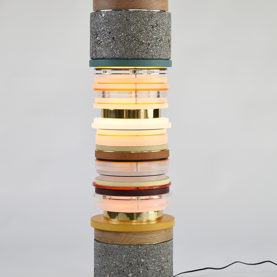 Matt Gagnon: Ochre & Brass, 2020, Mixed Media, 30 x 8 x 8 inches