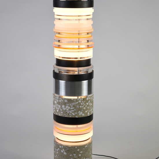 Matt Gagnon: White Pebble, 2020, Mixed Media, 39 x 8 x 8 inches