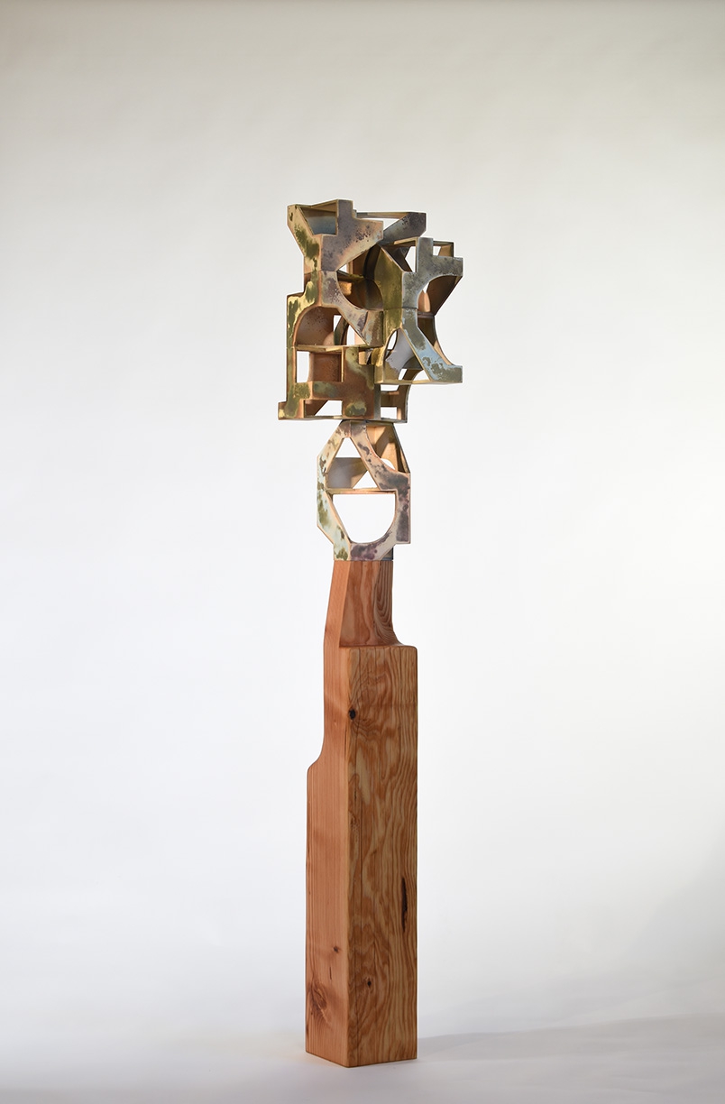 Matt Gagnon: Space For Not Knowing, 2023, Wood, painted MDF, 72 x 12 x 12 inches