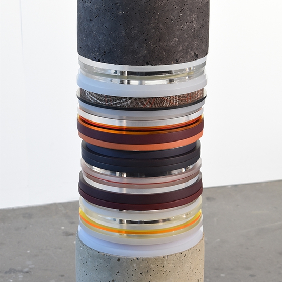 Detail of 'Untitled (Dark Blue Pale Red)', Off