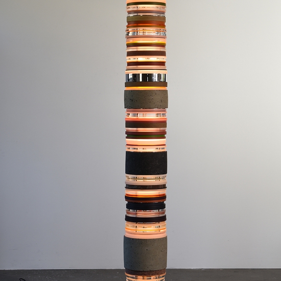 (15264) Untitled (Dark Blue Pale Red) -- Matt Gagnon