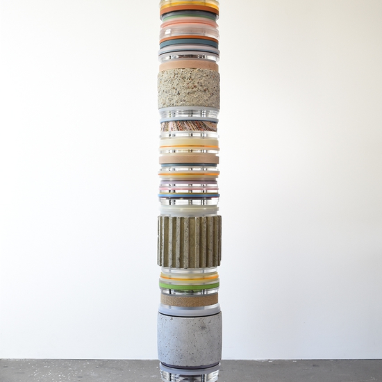 Matt Gagnon, Untitled (Looking Forward), 2025, Mixed media, 76.75 x 10.5 x 10.5 inches