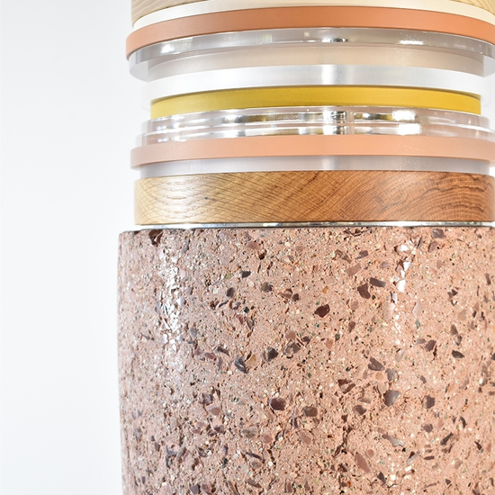 Detail of 'Untitled (Pink Concrete)'