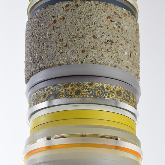 Detail of 'Untitled (Yellow With Rocks)' Off