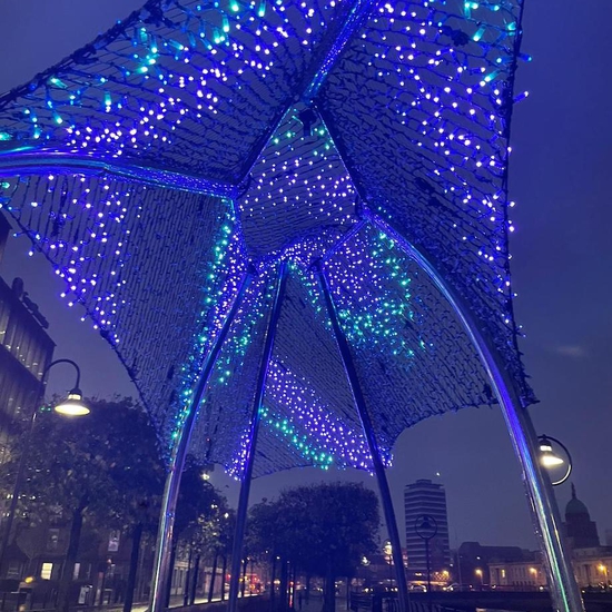 Installation of "Pulse" in Dublin, Ireland