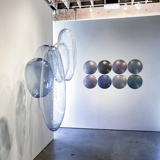 Installation view of Variations on Light and Color 2021