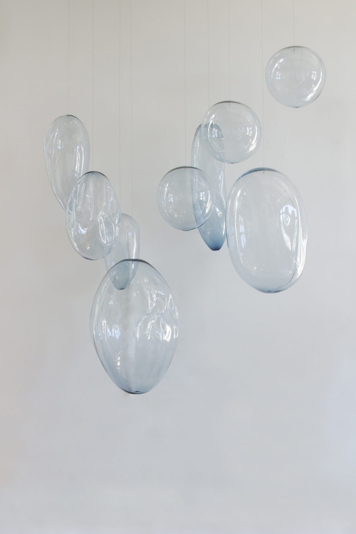 Ann Gardner creates suspended installations made of glass
