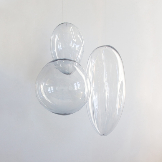 Ann Gardner creates suspended installations made of glass