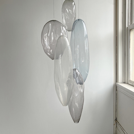 Ann Gardner: Blown Glass QQ, 2022, Blown glass, 70 x 26 x 35 inches