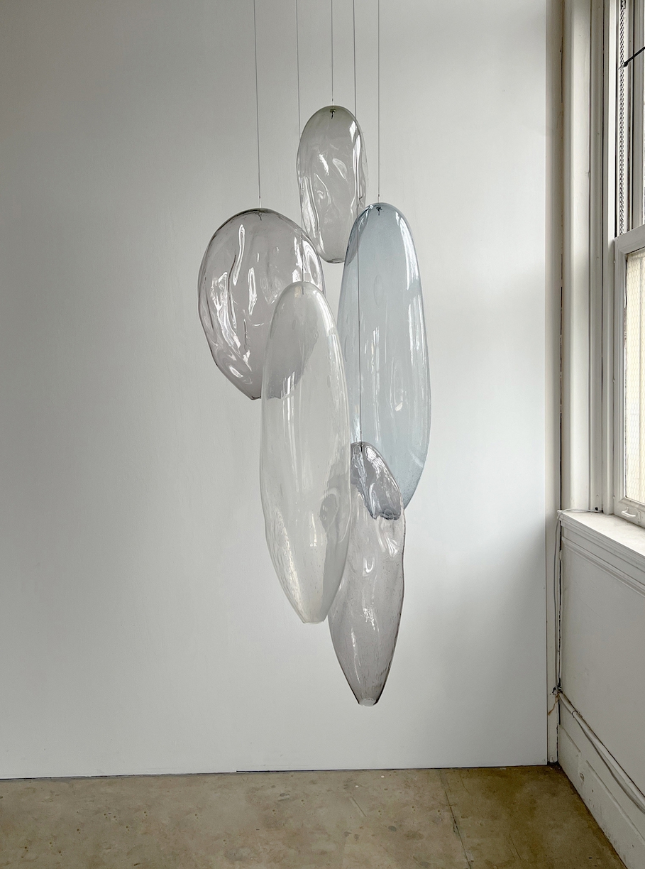 Ann Gardner: Blown Glass QQ, 2022, Blown glass, 70 x 26 x 35 inches