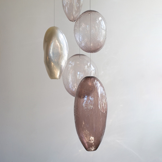 SOLD Ann Gardner: Blown Glass ZZ, 2023, Blown glass, 68 x 26.5 x 30 inches